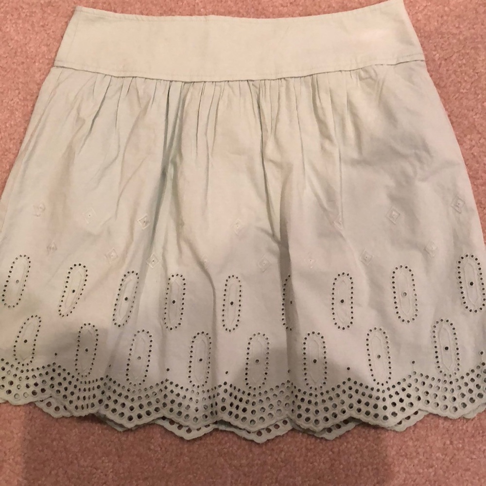 Ann Taylor Loft green skirt